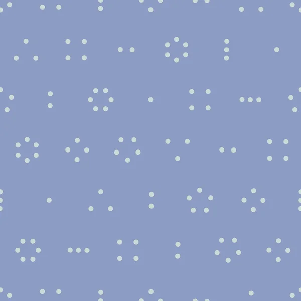 Punto azul simple, repetición de vector irregular. Ideal para scrapbooking, fondos, moda, hogar, niños . — Vector de stock