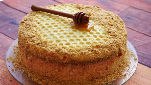 케이크는 맛있는 요리법이다 — 스톡 사진