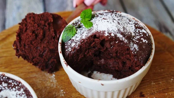 Шоколадный Торт Кружке Рецепт — стоковое фото