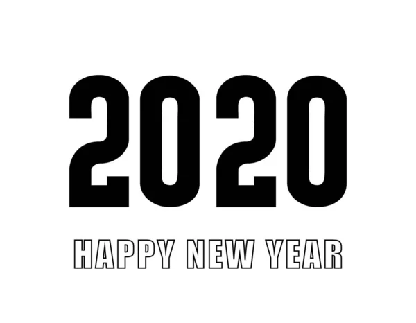 С Новым Годом 2020! Обложка делового дневника на 2020 год с пожеланиями. Дизайн брошюры шаблон, карточка, баннер. Векторная иллюстрация. Изолированный на белом фоне . — стоковый вектор