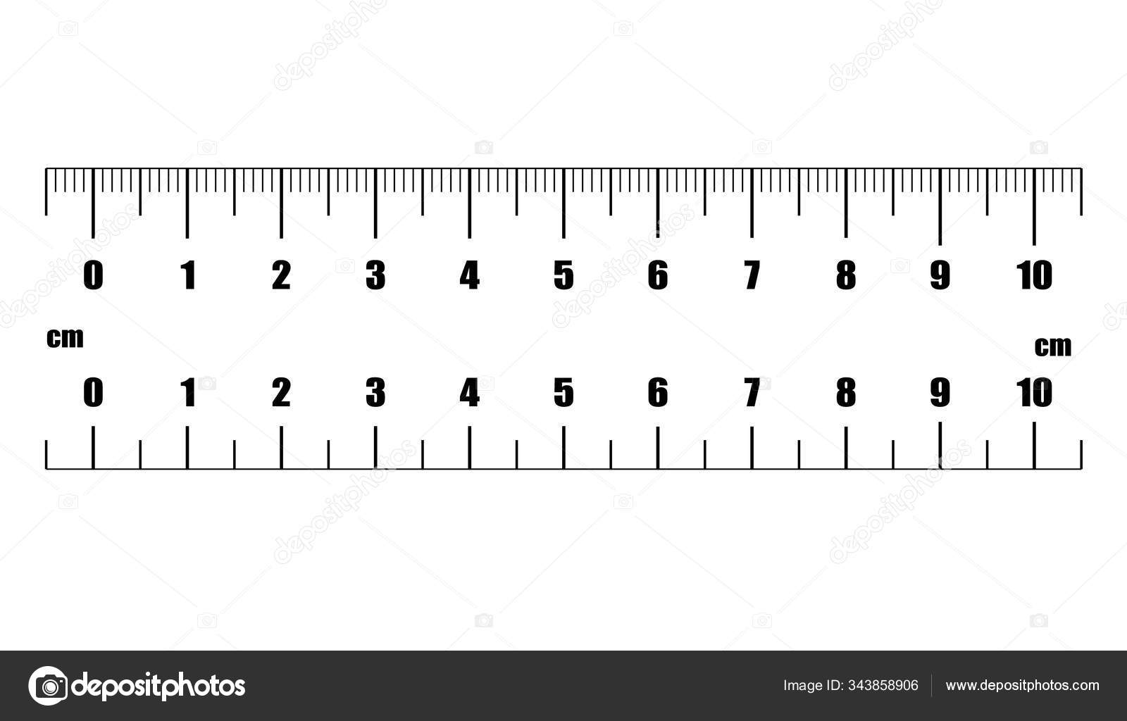 Measuring in centimetres with a ruler