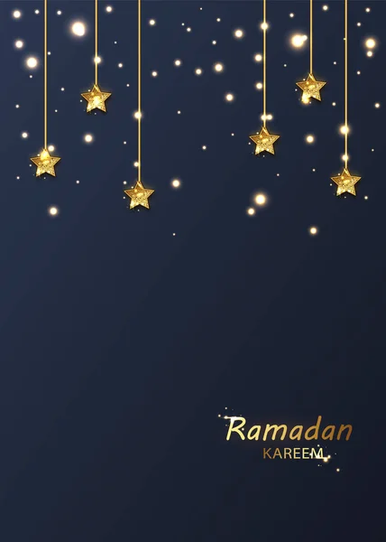 Ramadán Kareem, saludo de fondo. Ilustración vectorial árabe. Ramadán Mubarak significa feliz Ramadán . — Archivo Imágenes Vectoriales