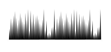 Vektör müzik ses dalgaları ayarlandı. Ses dijital dengeleyici teknolojisi, konsol paneli, nabız müzikali.