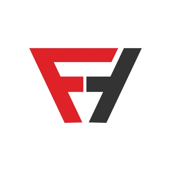 Initiële letter fh of hf logo vector ontwerp — Stockvector