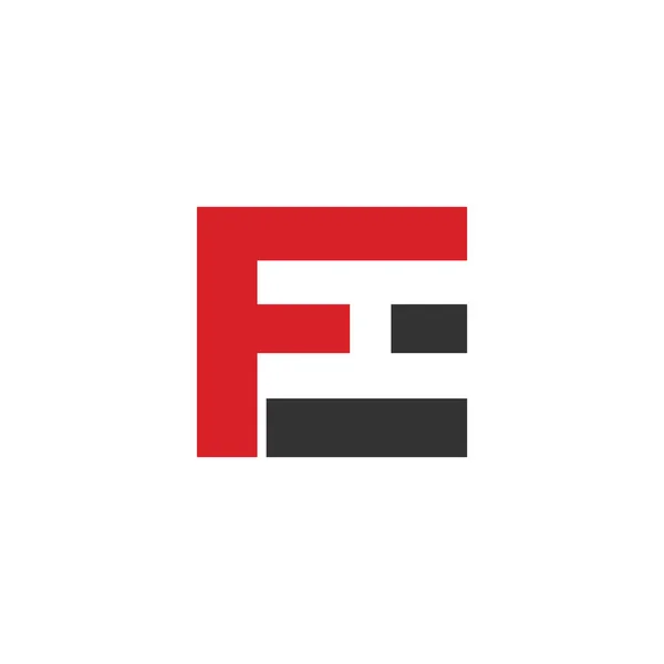 Letra inicial fh o hf logotipo diseño de vectores — Archivo Imágenes Vectoriales