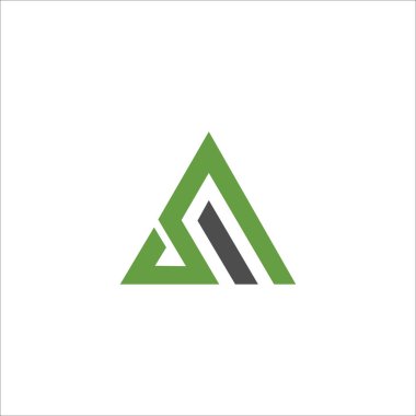 ilk harf fh veya hf logo vektör tasarımı