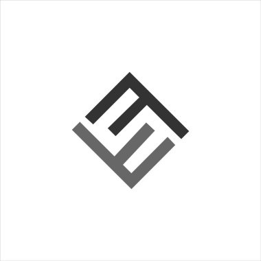 ilk harf fh veya hf logo vektör tasarımı