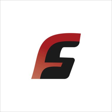 ilk harf fh veya hf logo vektör tasarımı