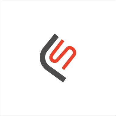 ilk harf fh veya hf logo vektör tasarımı