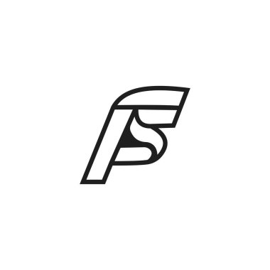 ilk harf fh veya hf logo vektör tasarımı