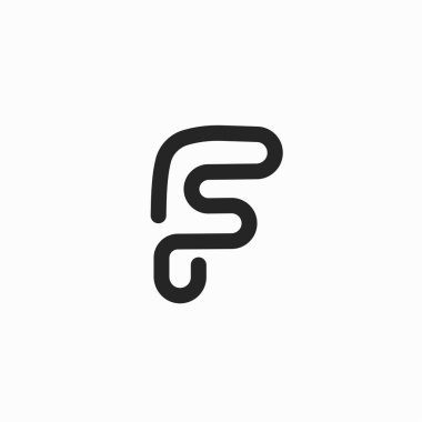 ilk harf fh veya hf logo vektör tasarımı