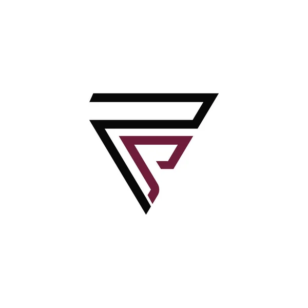 Modelo inicial de design de logotipo de carta fs ou sf — Vetor de Stock