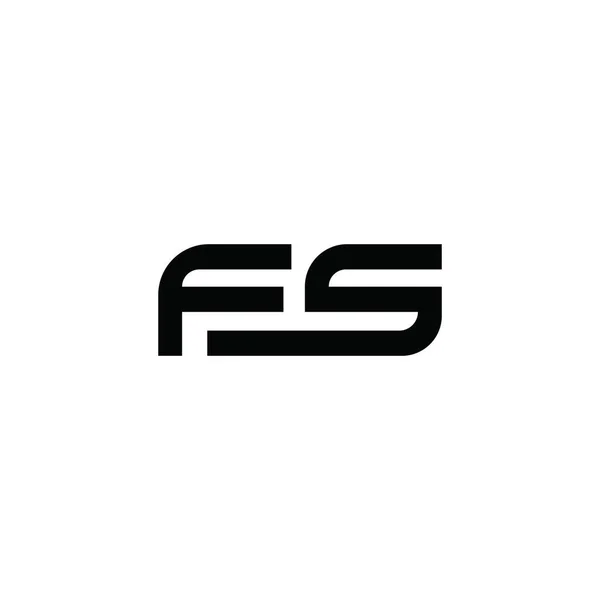 Plantilla inicial de diseño del logotipo de fs o sf — Archivo Imágenes Vectoriales