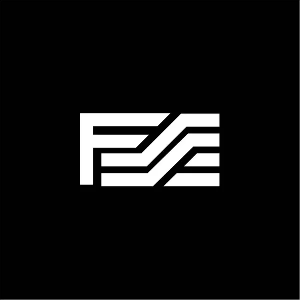 Начальный дизайн логотипа fh или hf — стоковый вектор