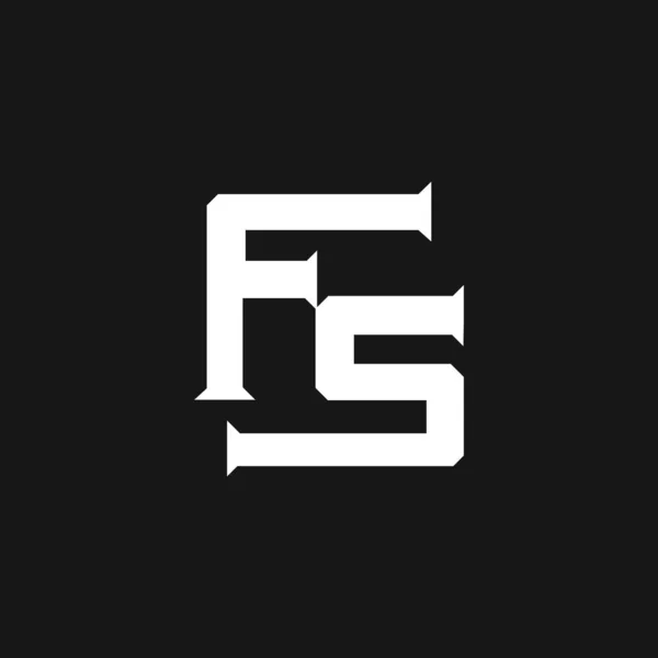 Αρχικό γράμμα fh ή σχέδιο φορέα λογότυπου hf — Διανυσματικό Αρχείο
