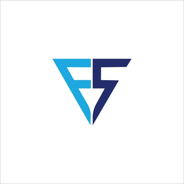 Lettre initiale fh ou hf logo vectoriel design — Image vectorielle