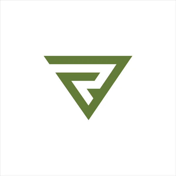 Letra inicial fr ou rf design do vetor logotipo —  Vetores de Stock