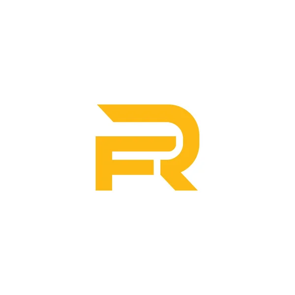 Oorspronkelijke letter fr of rf logo vector ontwerp — Stockvector
