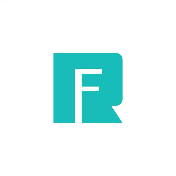Initial letter  fr or rf logo vector design — Stock Vector