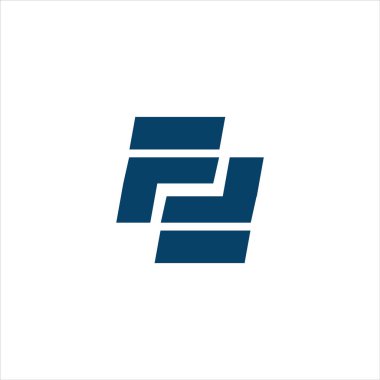 İlk harf ff logo vektör tasarım şablonu