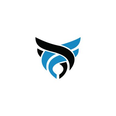 İlk harf ff logo vektör tasarım şablonu