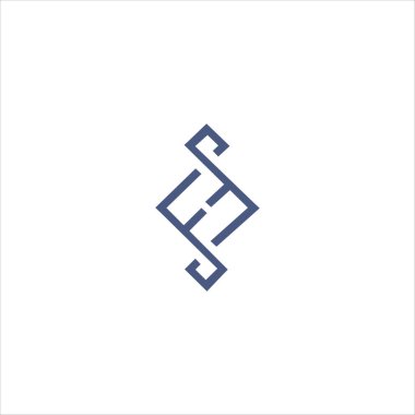 İlk harf ff logo vektör tasarım şablonu