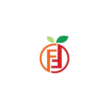 İlk harf ff logo vektör tasarım şablonu