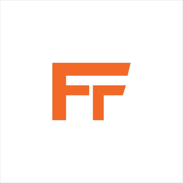 Alapbetű ff logó vektor tervezési sablon — Stock Vector