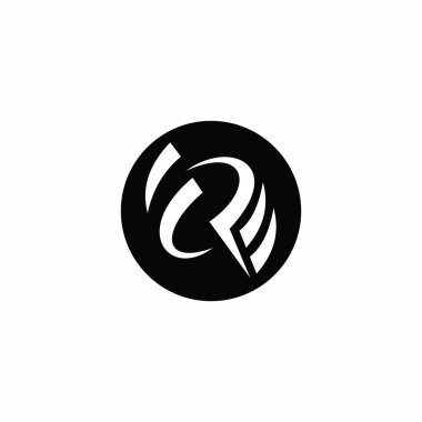 İlk harf fw veya wf logo vektör tasarım şablonu