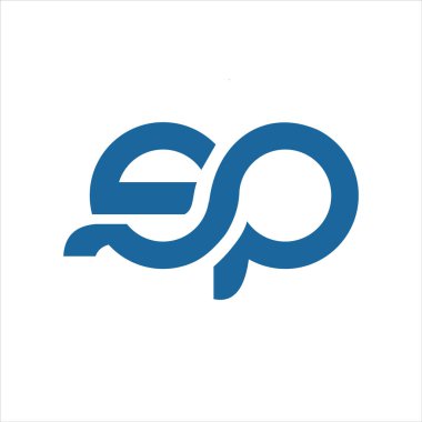 Başlangıç harfi sp veya ps logo tasarım şablonu