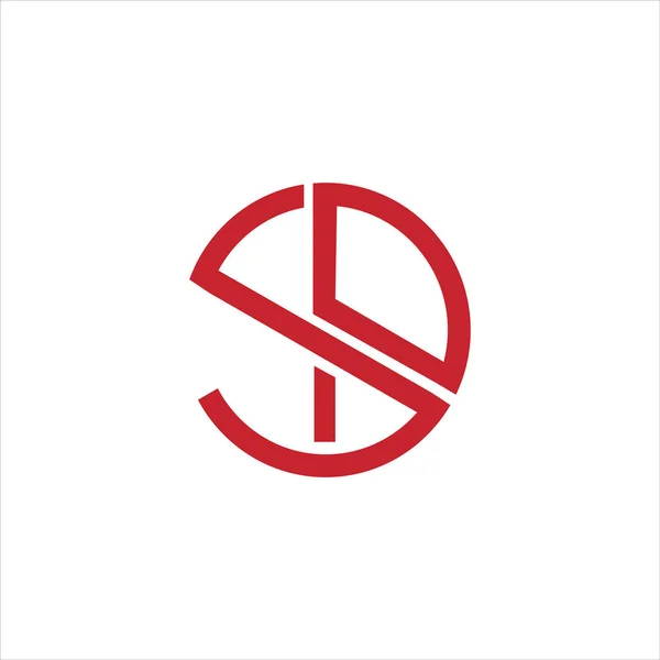 Initial letter sp or ps logo design template — 스톡 벡터