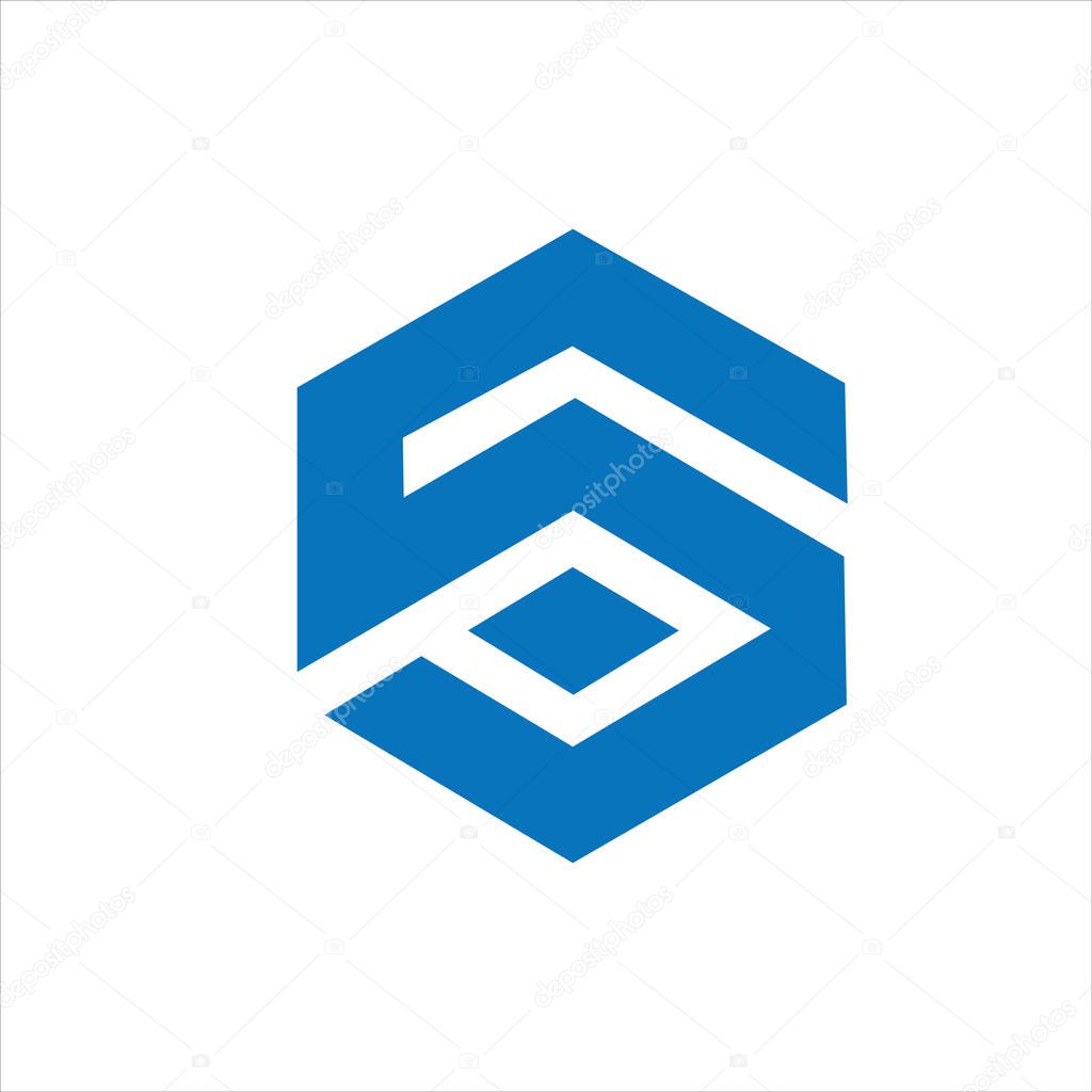 Sp and ps letter logo design template.sp,ps initial based alphabet icon logo design