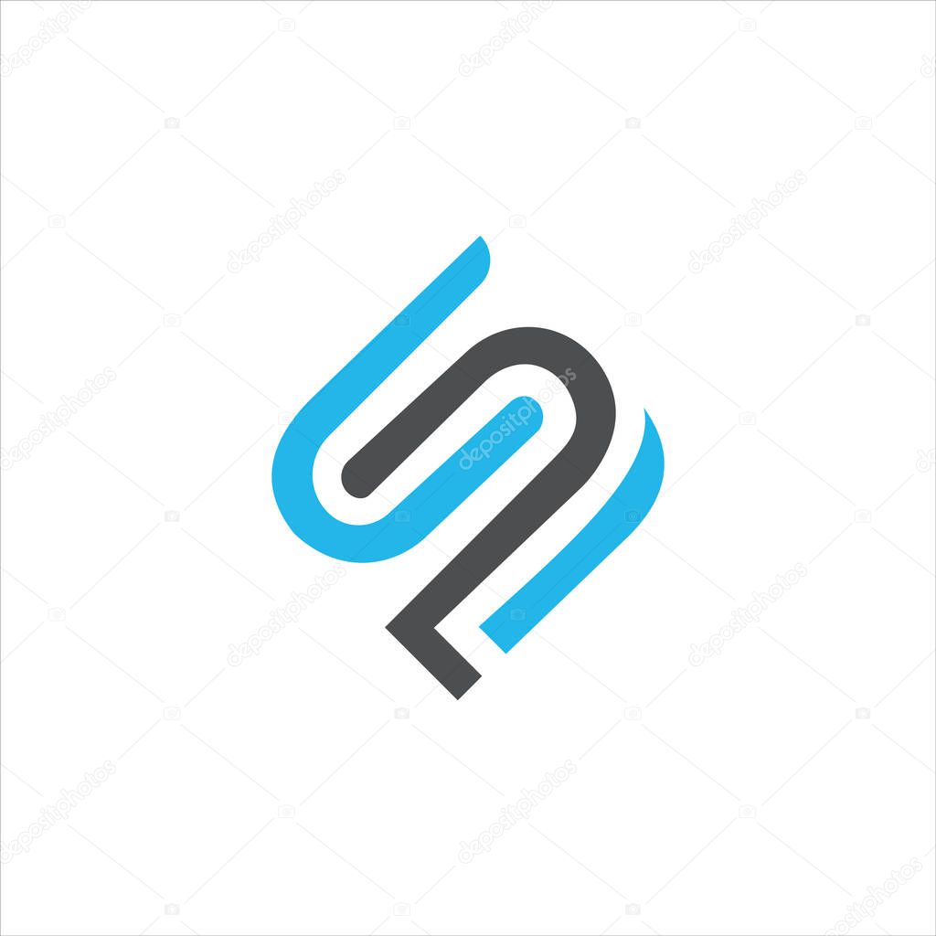 Sp and ps letter logo design template.sp,ps initial based alphabet icon logo design
