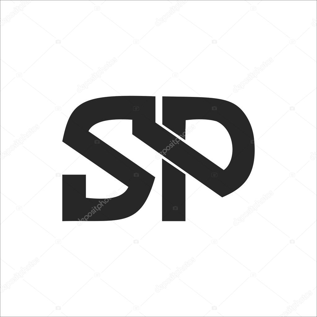 Sp and ps letter logo design template.sp,ps initial based alphabet icon logo design