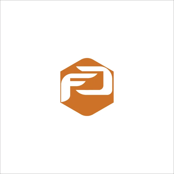 Carta inicial fc ou cf modelo de design de vetor de logotipo — Vetor de Stock