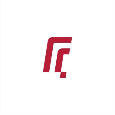 İlk harf fc veya cf logo vektör tasarım şablonu
