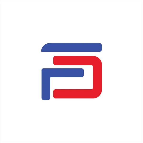 Lettera iniziale fc o cf logo modello di progettazione vettoriale — Vettoriale Stock