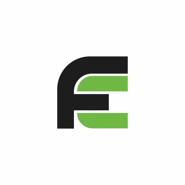 Initial letter fc or cf logo vector design template — 스톡 벡터