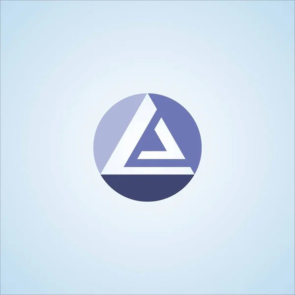 Een briefsjabloon logo ontwerp — Stockvector