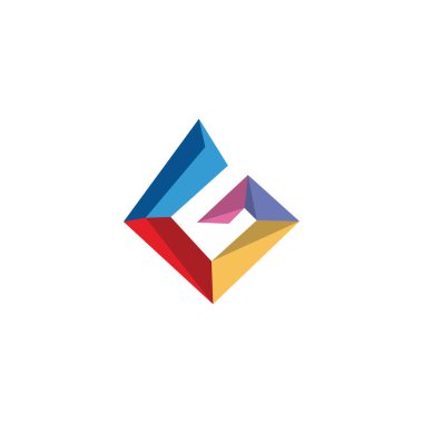 Baş harf G logo tasarım şablonu