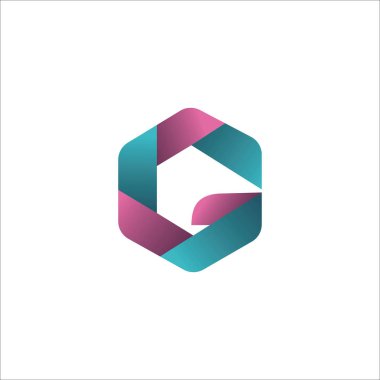 Baş harf G logo tasarım şablonu
