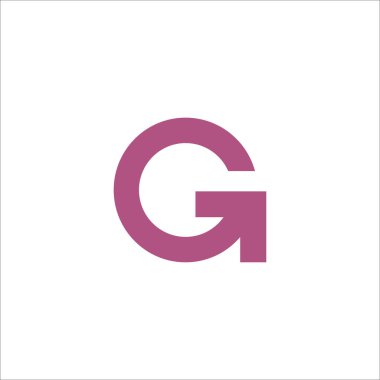 Baş harf G logo tasarım şablonu