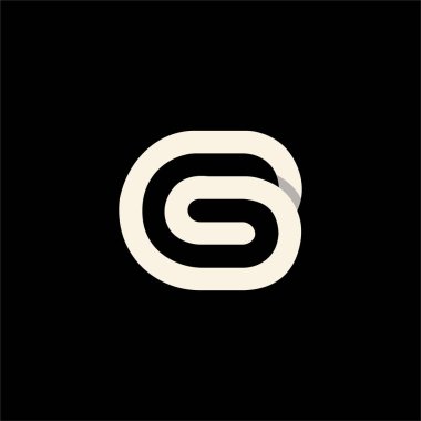 Baş harf G logo tasarım şablonu