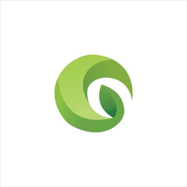 Baş harf G logo tasarım şablonu