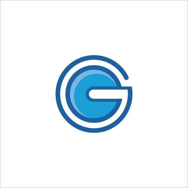 Initial letter g logo design template — Stock Vector