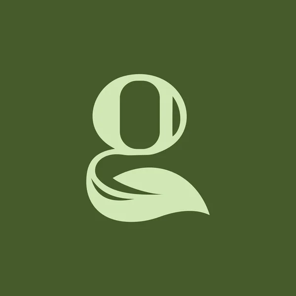 Modèle initial de conception de logo de la lettre G — Image vectorielle