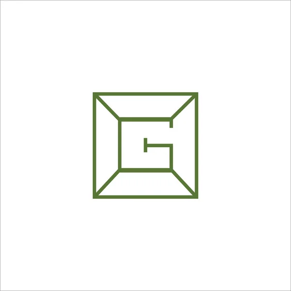 Templat Desain Logo huruf G awal - Stok Vektor