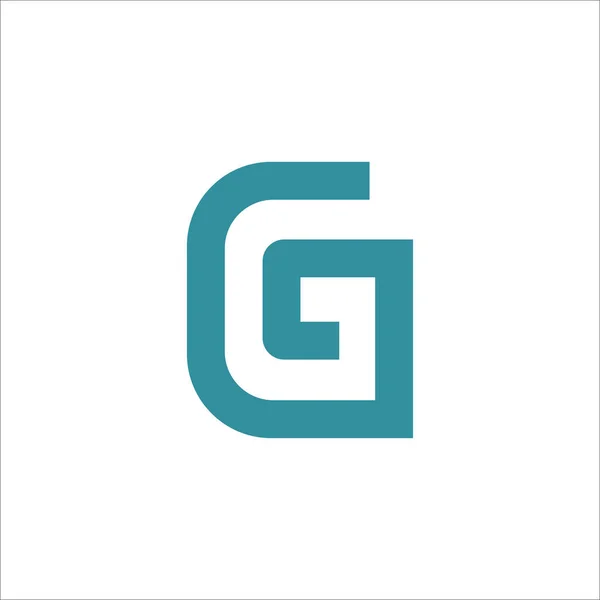 Ursprunglig Letter G logotyp Mall — Stock vektor