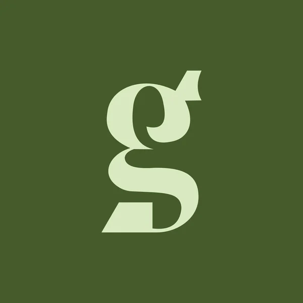 Ursprunglig Letter G logotyp Mall — Stock vektor