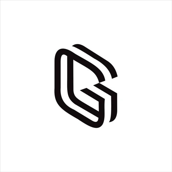 Πρότυπο σχεδιασμού λογότυπου της αρχικής επιστολής G — Διανυσματικό Αρχείο